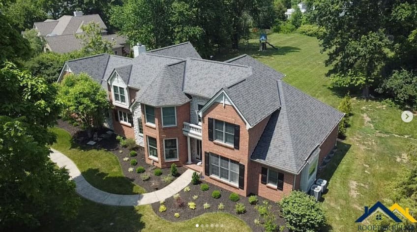 Completed roof replacement on a Deer Park, Ohio home
